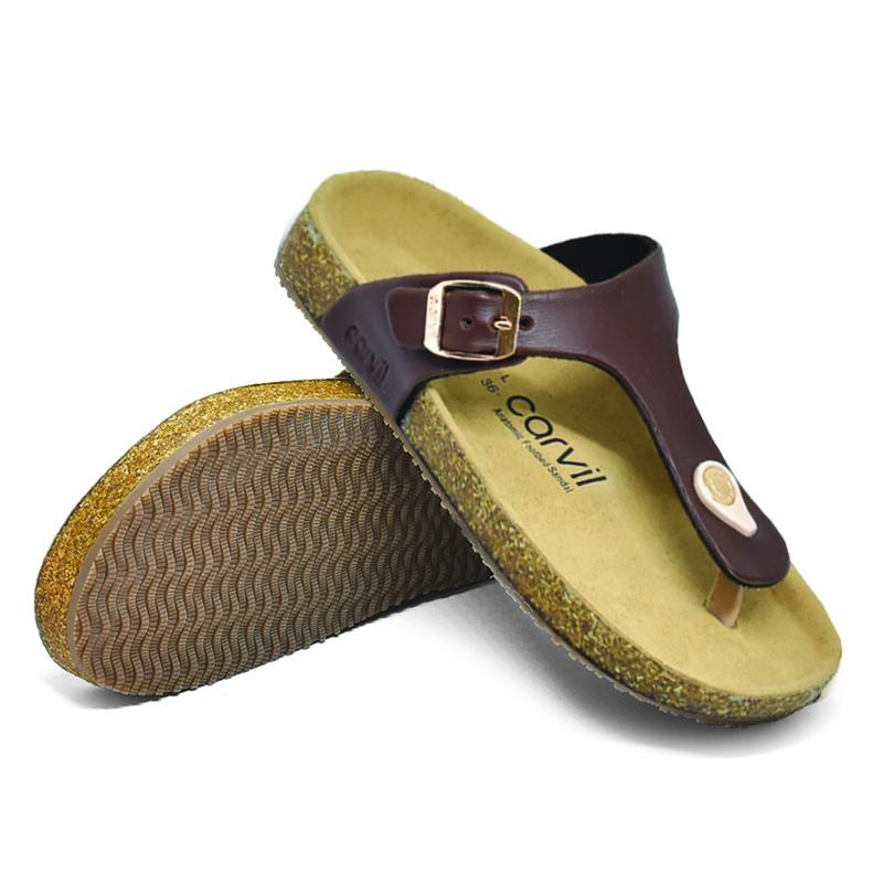 Carvil Sandal Wanita MIKHA-01 L BROWN