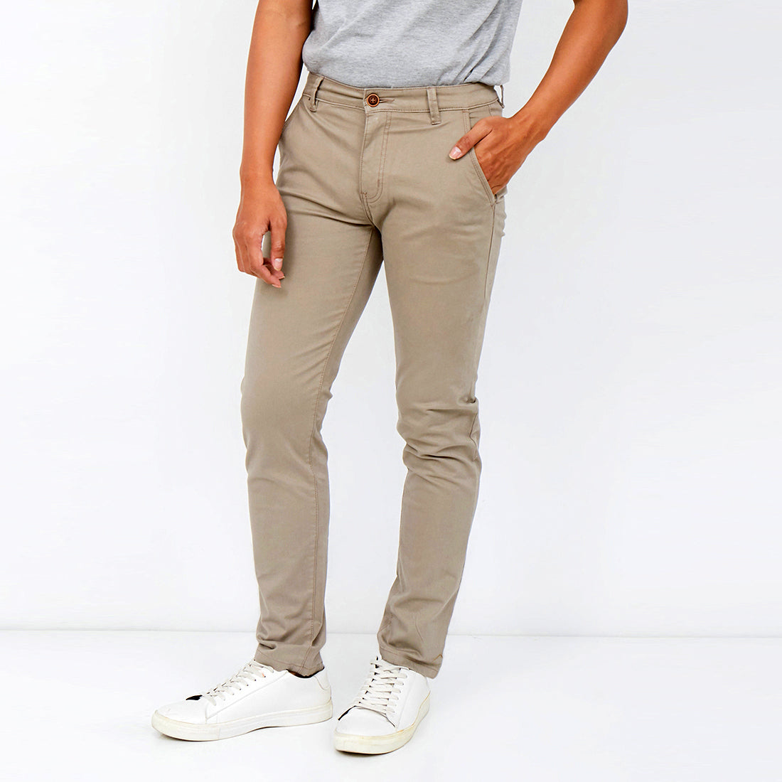 Carvil Chinos Pria SATENZO-BG BEIGE