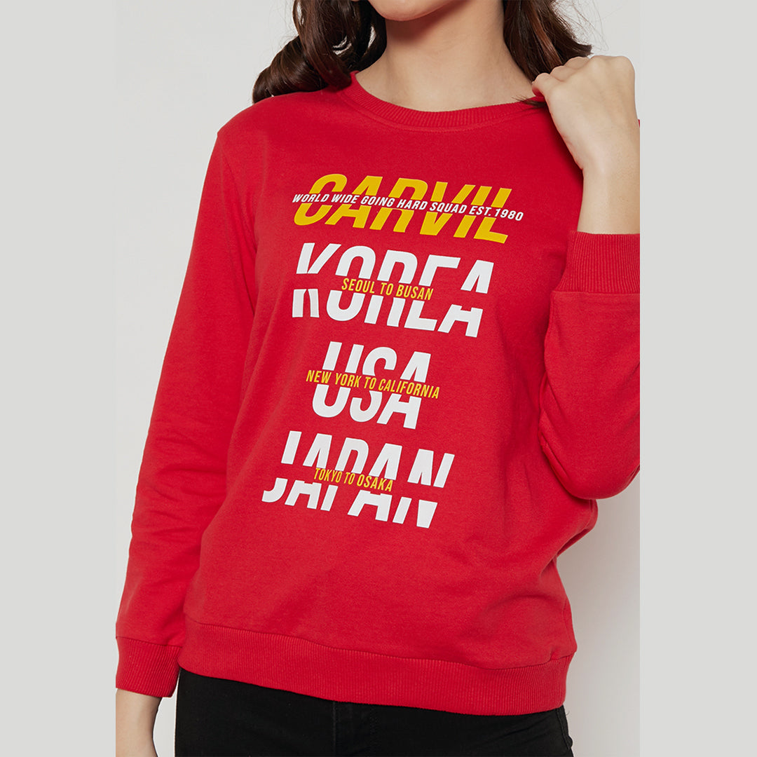 Carvil Sweater Wanita SWAN-06 RED