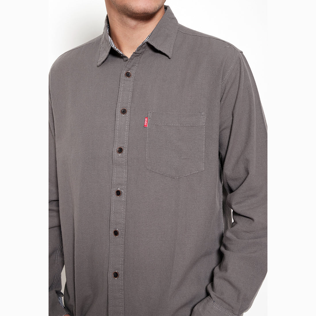 Carvil Kemeja Pria UZI-GRY GREY