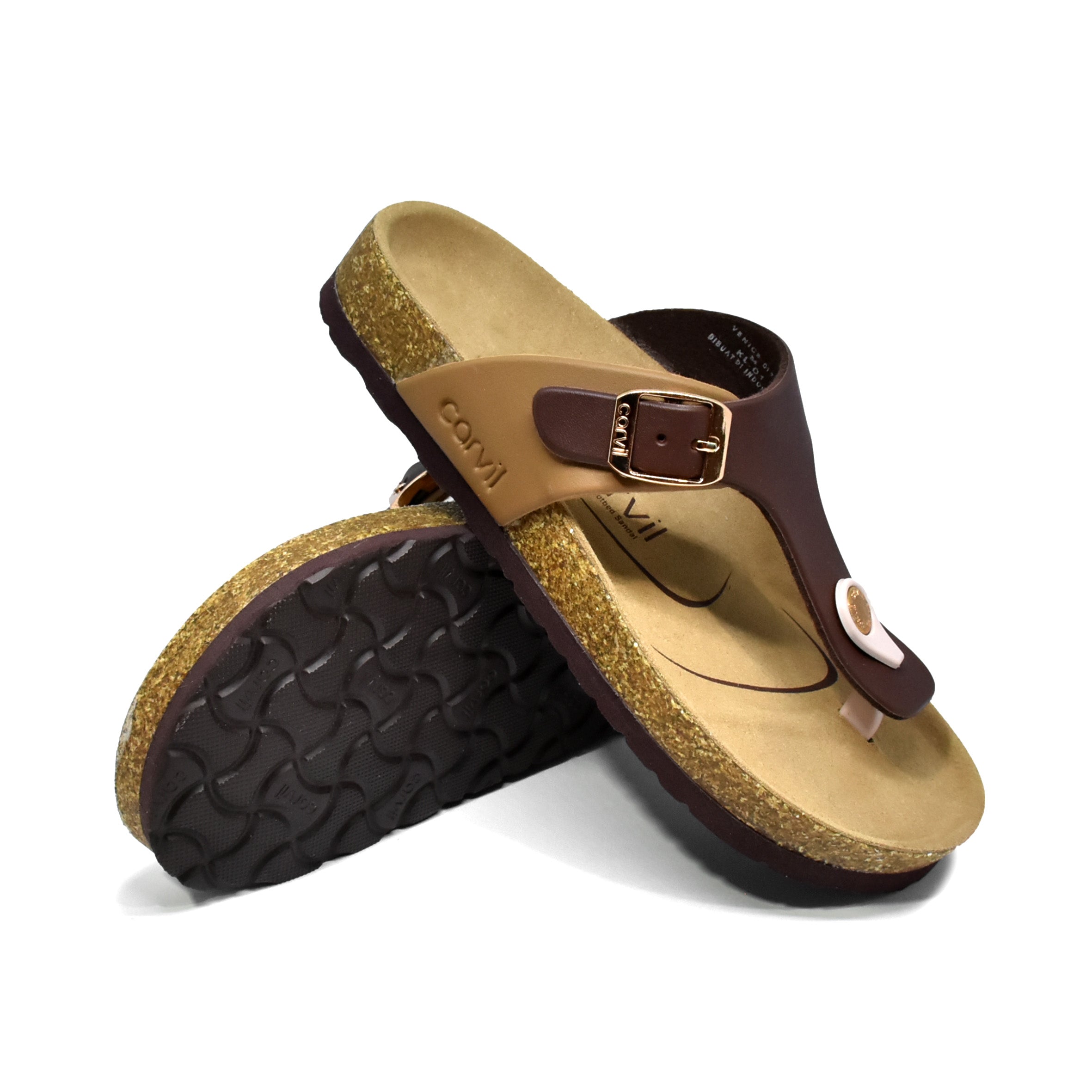 Carvil Sandal Anak VENICE-01TW BROWN/STONE