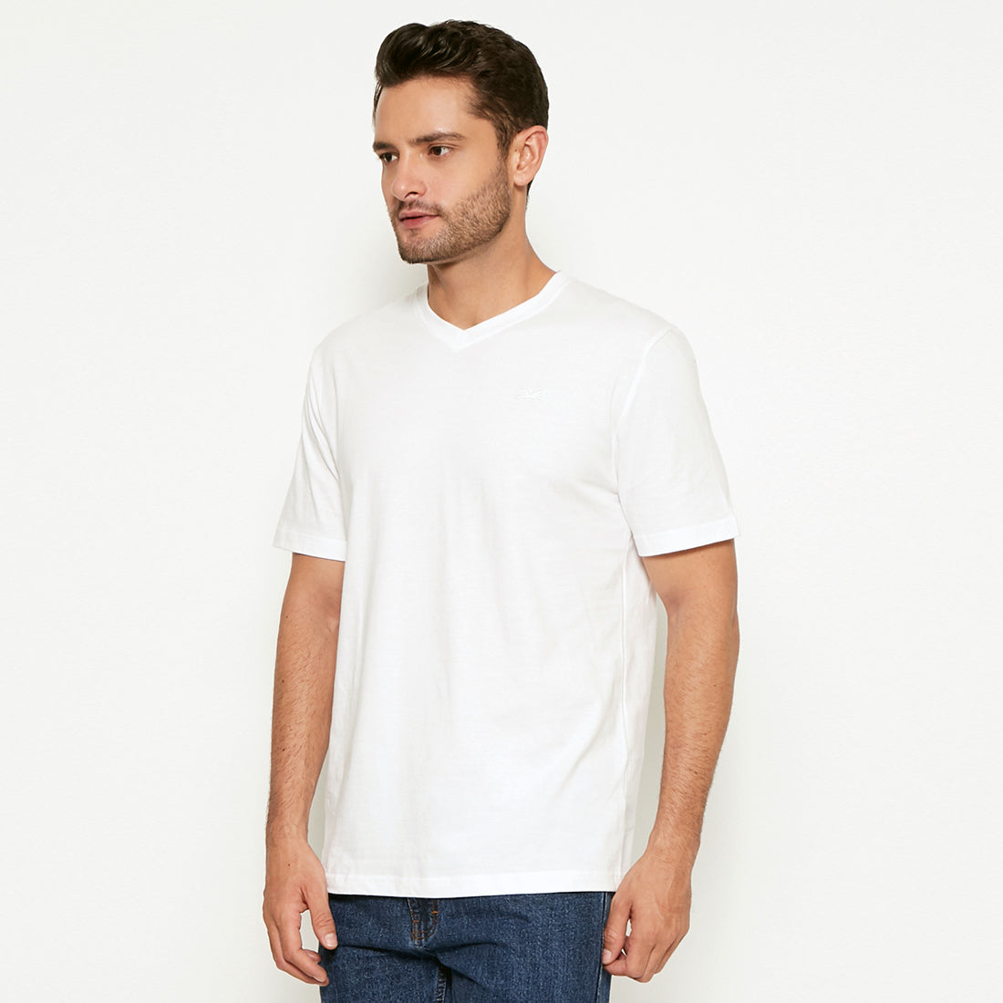 Carvil Tshirt Pria VIKO-SNW WHITE
