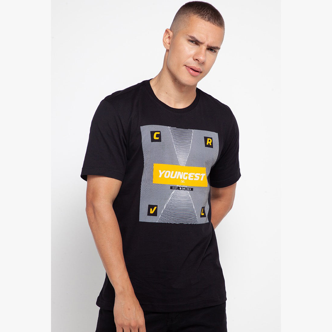Carvil Tshirt Pria WEB-BLK BLACK