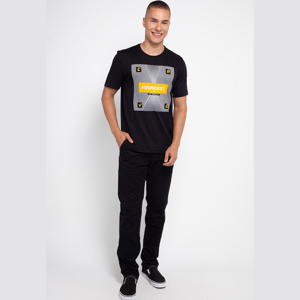 Carvil Tshirt Pria WEB-BLK BLACK