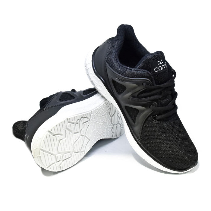 Carvil Sepatu Pria FEDERER-03 BLACK/WHITE