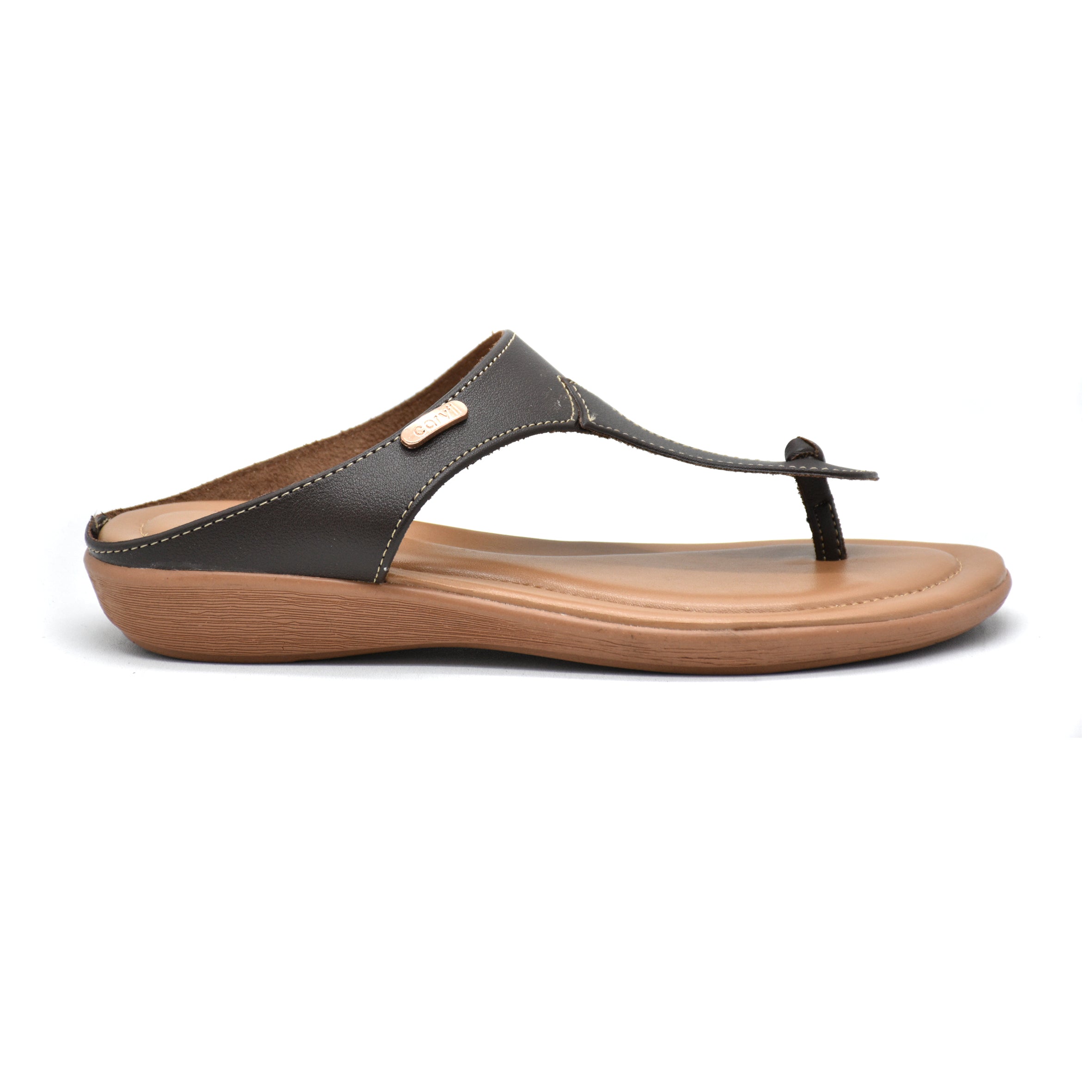 Carvil Sandal Wanita RENITA-01 L DARK BROWN