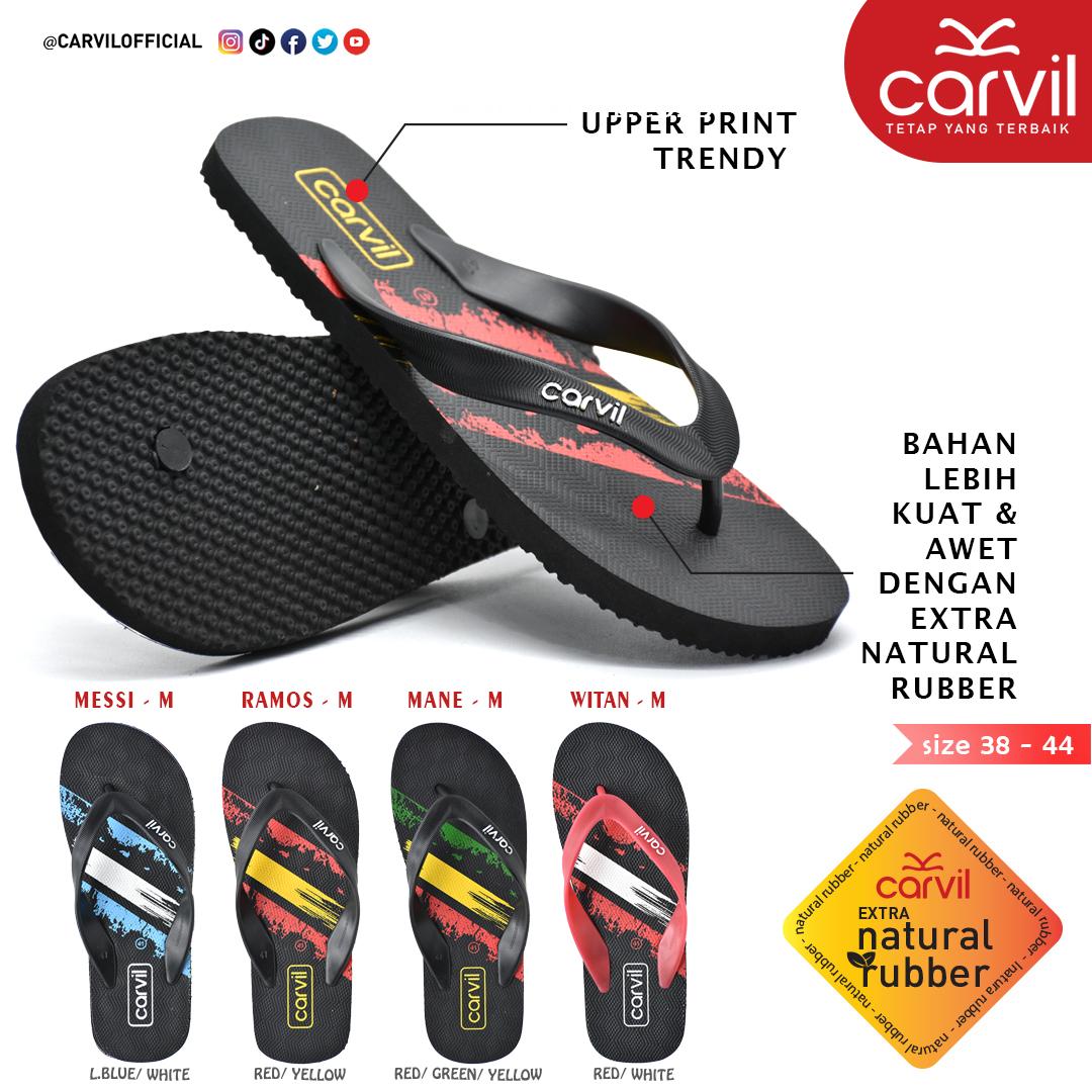 Carvil Sandal Pria WITAN-M RED/WHITE