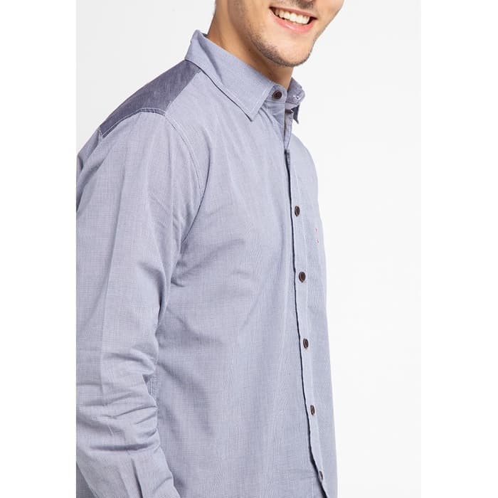Carvil Kemeja Pria DICKSON-NVY - L