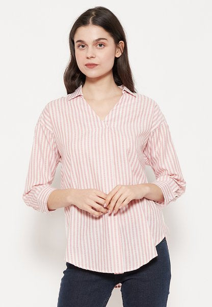 Carvil Kemeja Blouse Ladies FARANISA-RED