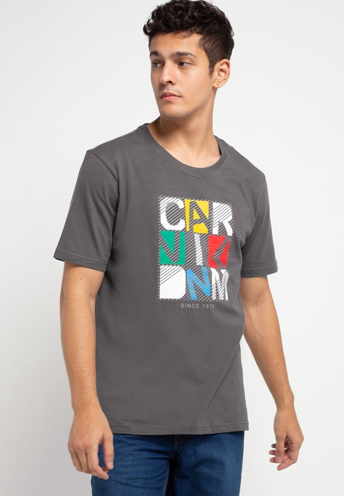 Carvil Kaos Pria GRAPHTEE-8A GREY
