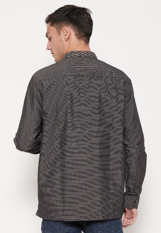 Carvil Baju Koko Man IRSYAD - BLACK