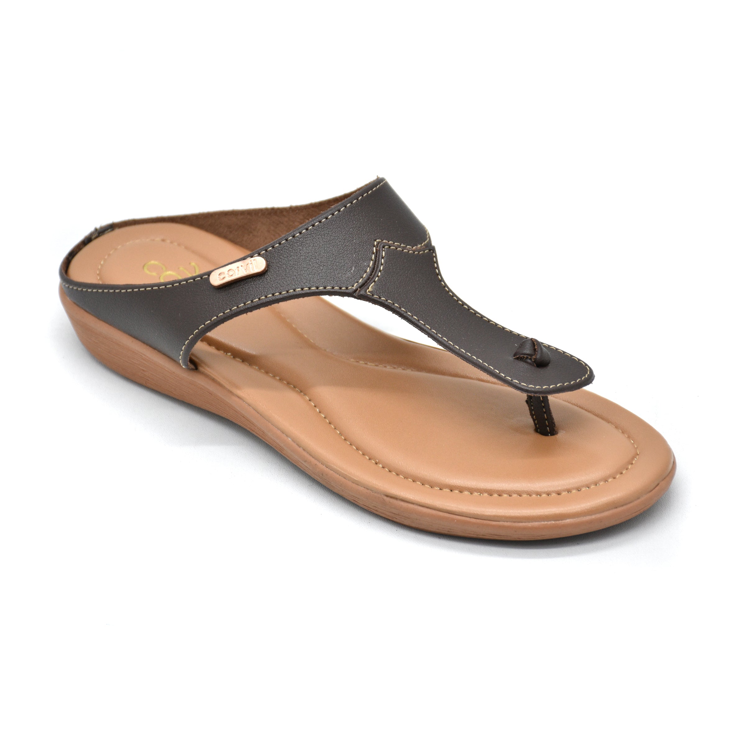 Carvil Sandal Wanita RENITA-01 L DARK BROWN