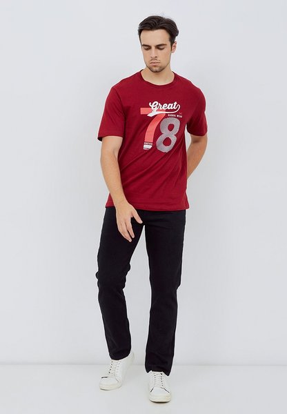 Carvil Kaos Pria VISUAL-14B MAROON