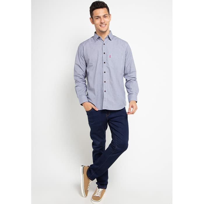 Carvil Kemeja Pria DICKSON-NVY - L