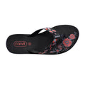 Carvil Sandal Jepit Wanita FIORELLA-L BLACK RED