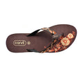 Carvil Sandal Jepit Wanita FIORELLA-L BROWN BEIGE