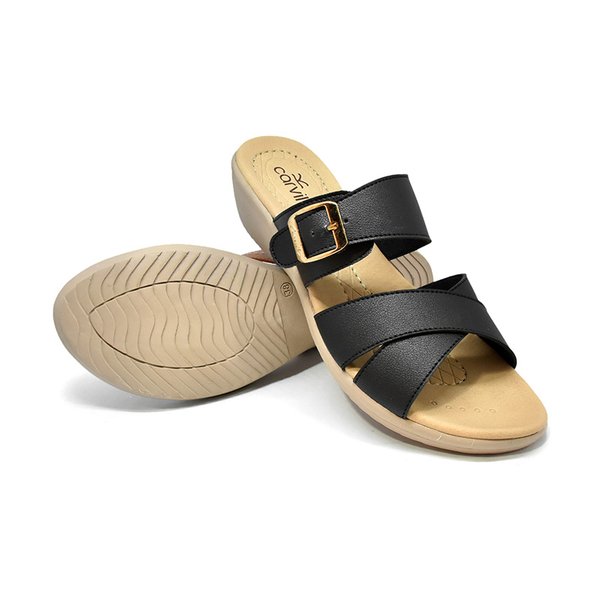 Carvil Sandal Casual Wanita LIZA-02L-BLACK