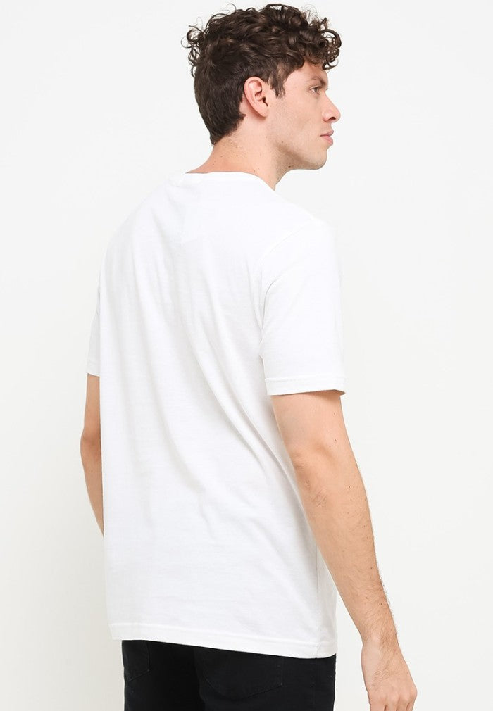 Carvil Tshirt Pria STAMPS-01B WHITE