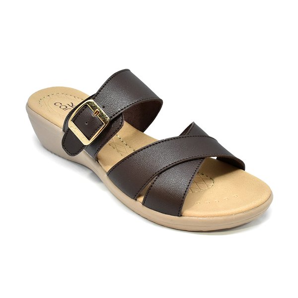 Carvil Sandal Casual Wanita LIZA-02L DARK BROWN
