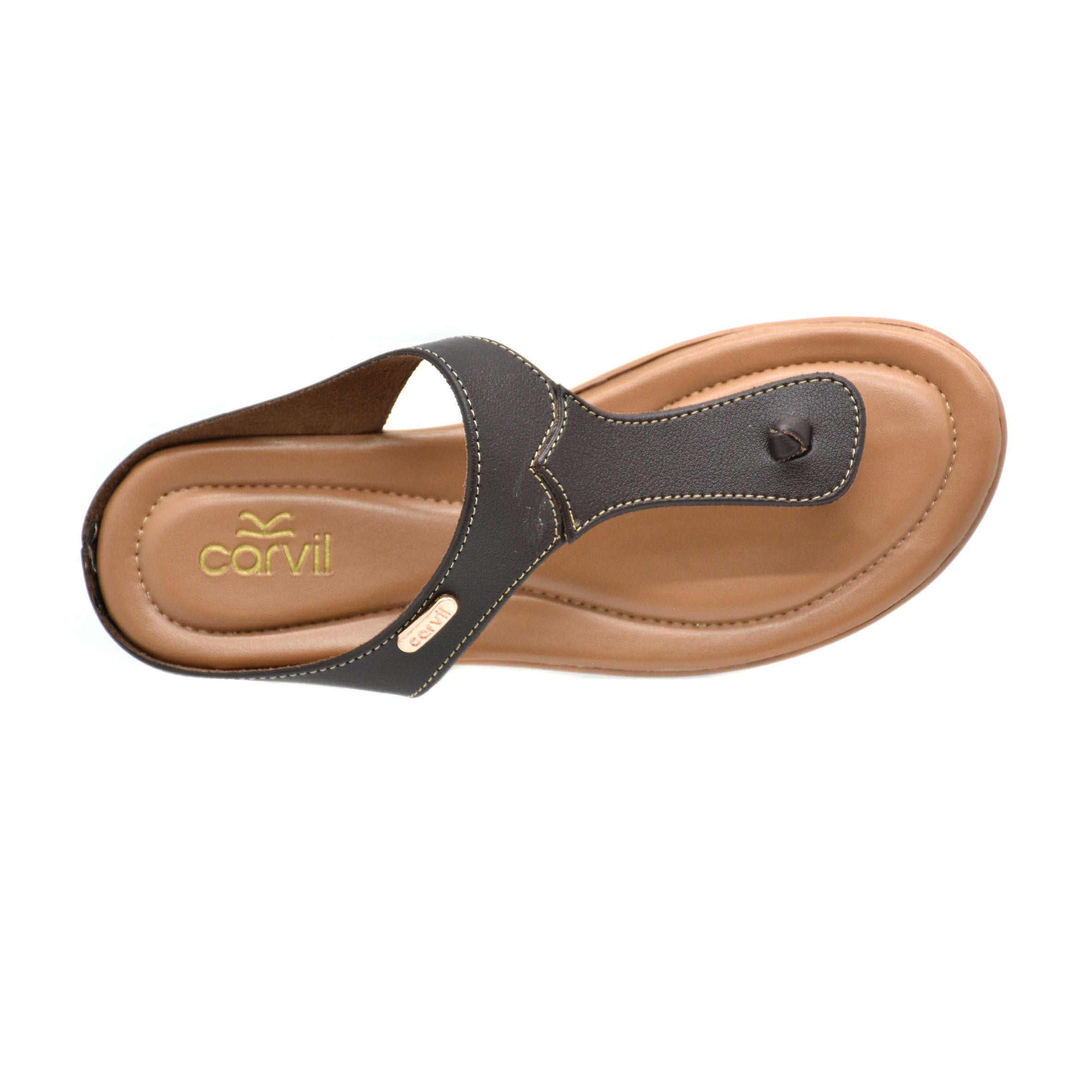 Carvil Sandal Wanita RENITA-01 L DARK BROWN