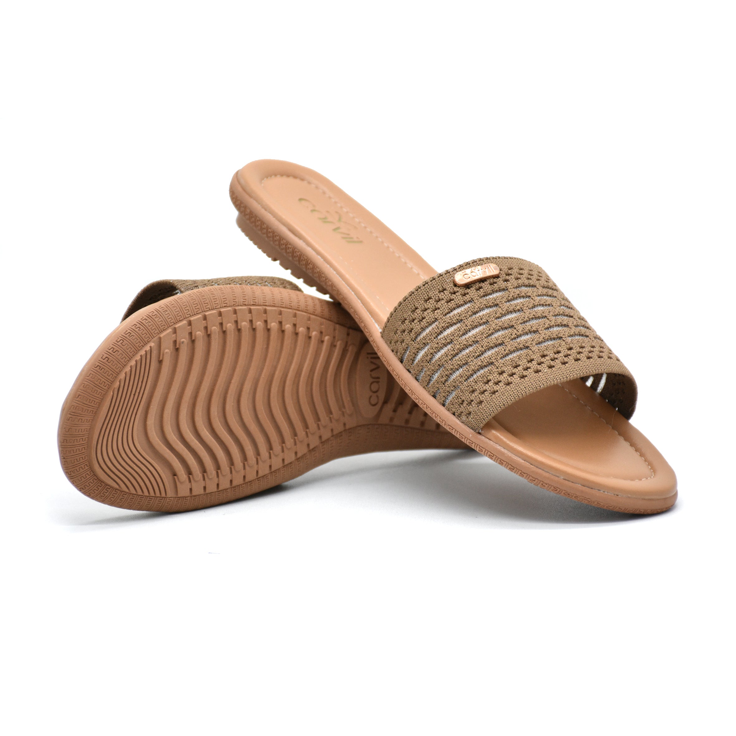 Carvil Sandal Wanita ALVENA 02 L - BROWN