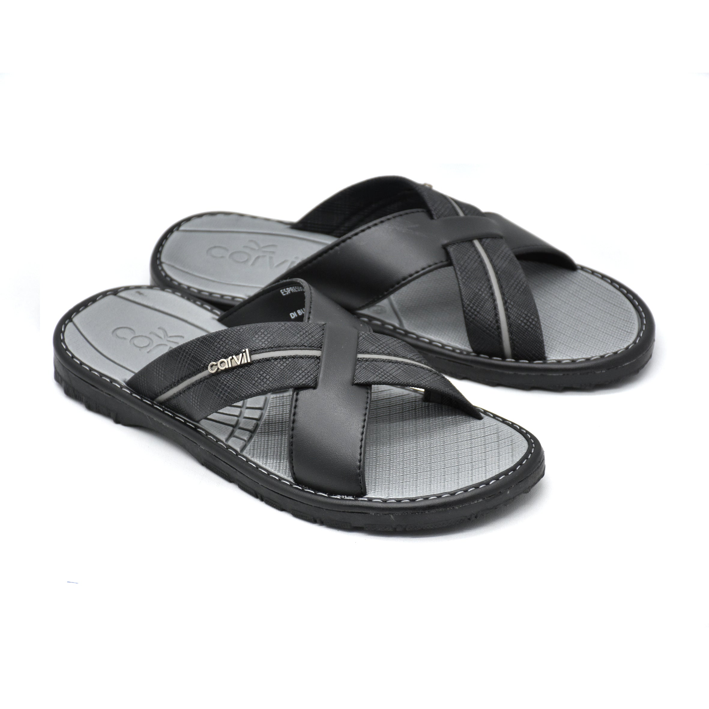 Carvil Sandal Pria ESPRESSO-03 M BLACK