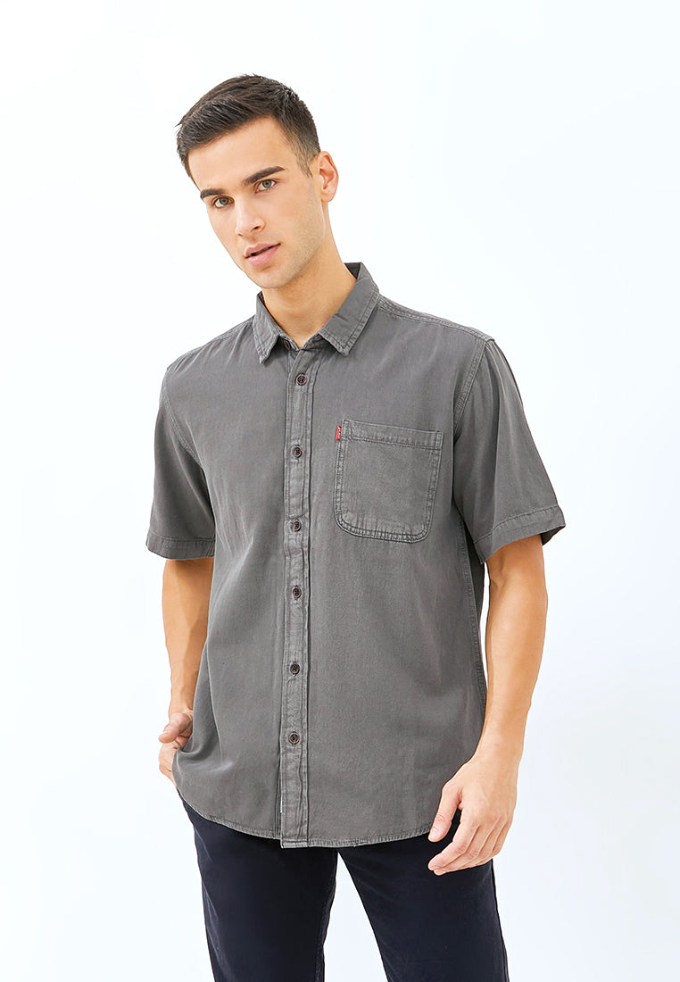 Carvil Kemeja Man SS ARRASYA-DG DARK GREY