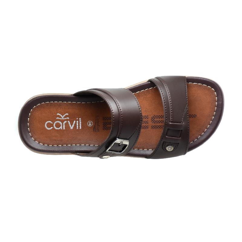 Carvil Sandal Pria RICHARD-02 M DARK BROWN