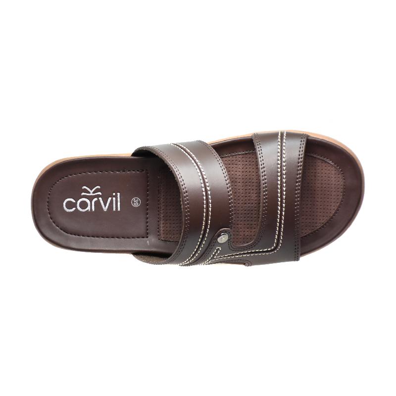 Carvil Sandal Pria KIANO-02 M DARK BROWN