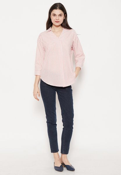 Carvil Kemeja Blouse Ladies FARANISA-RED