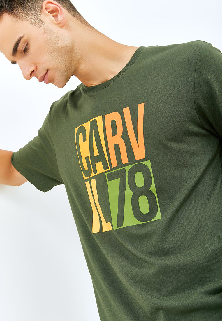 Carvil Tshirt Man CAELO-02B OLIVE