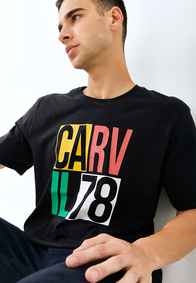 Carvil Tshirt Man CAELO-02A BLACK