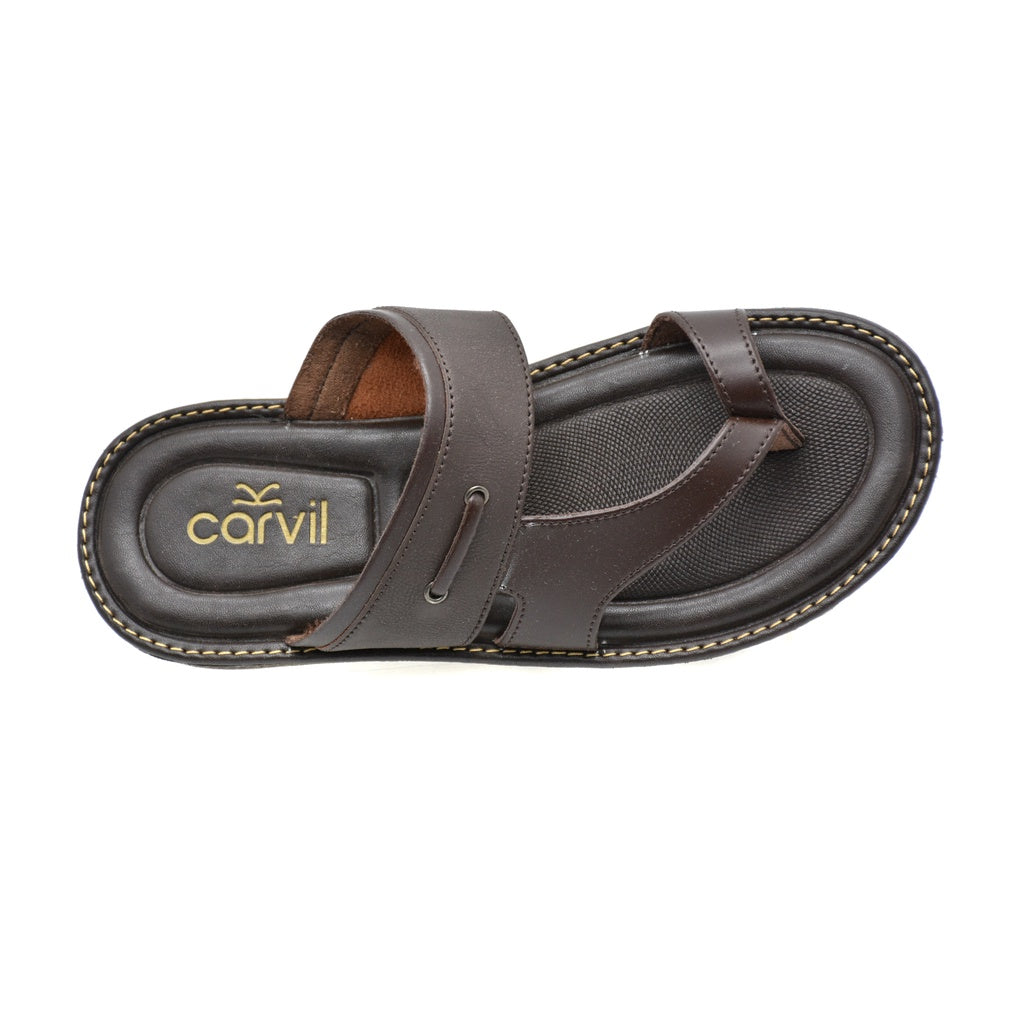 Carvil Sandal Pria BERLION-04 M DARK BROWN