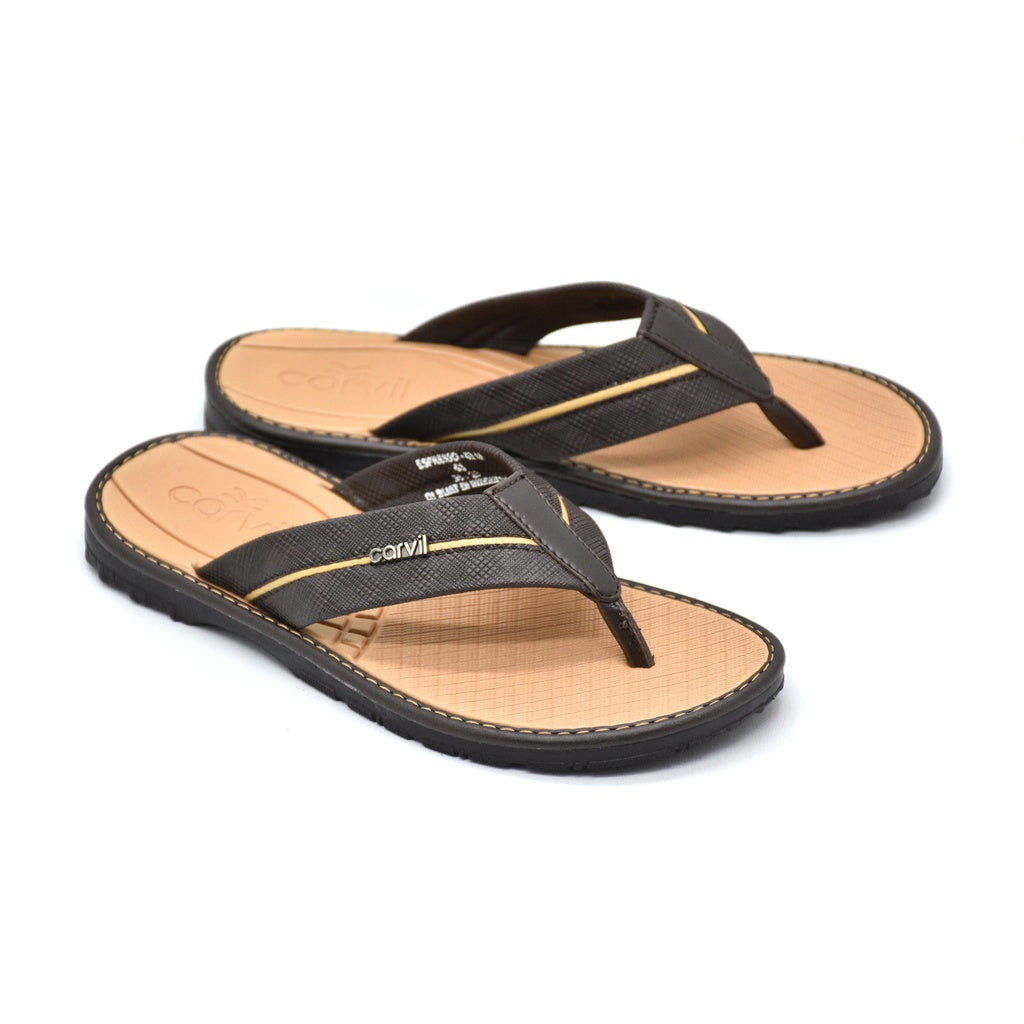 Carvil Sandal Pria ESPRESSO-01 M DARK BROWN