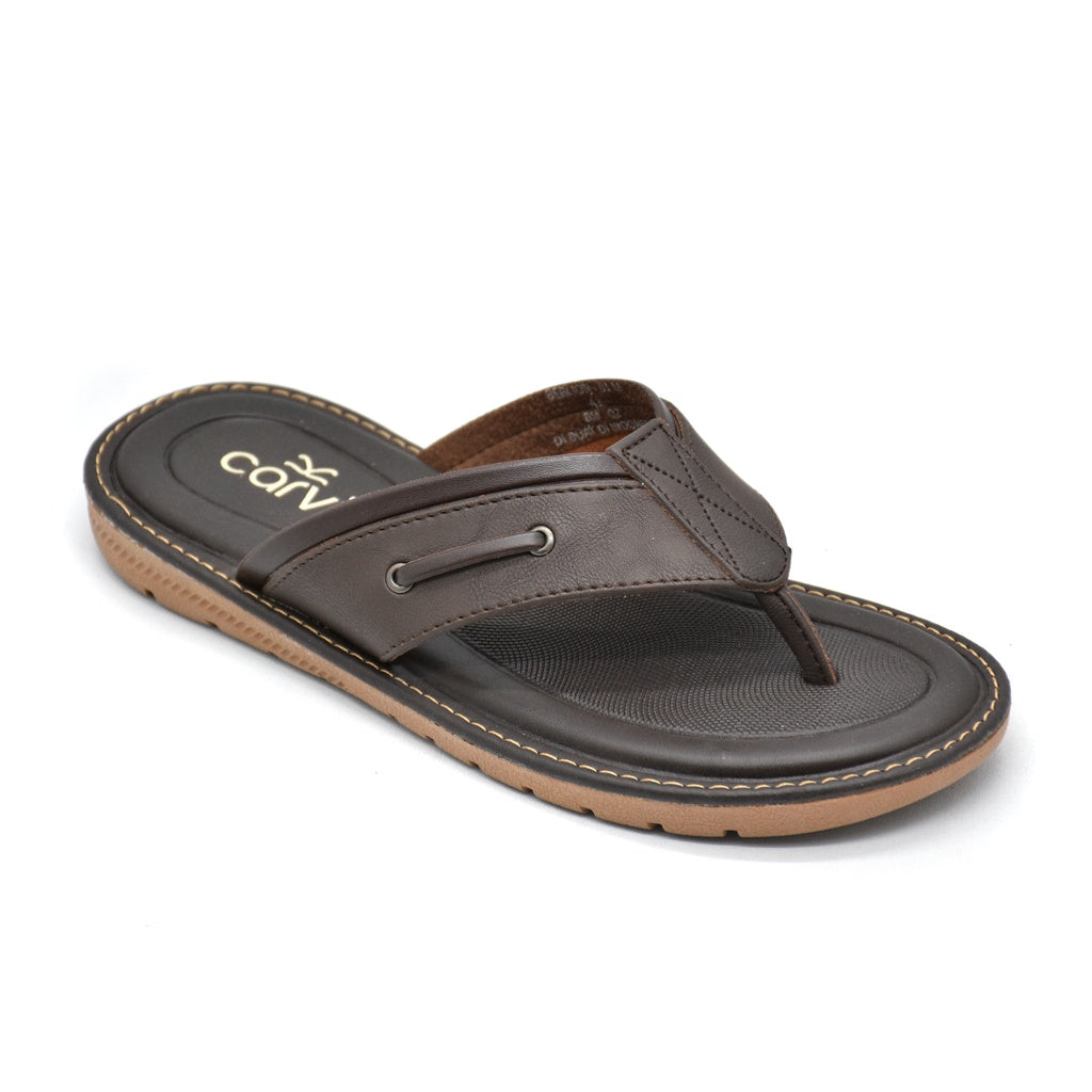 Carvil Sandal Pria BERLION-01 M DARK BROWN