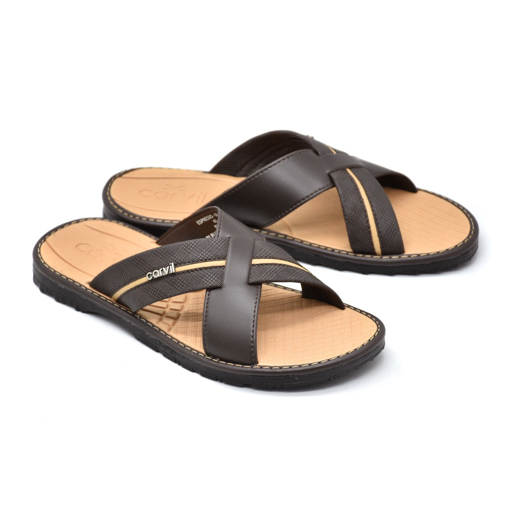 Carvil Sandal Pria ESPRESSO-03 M DARK BROWN