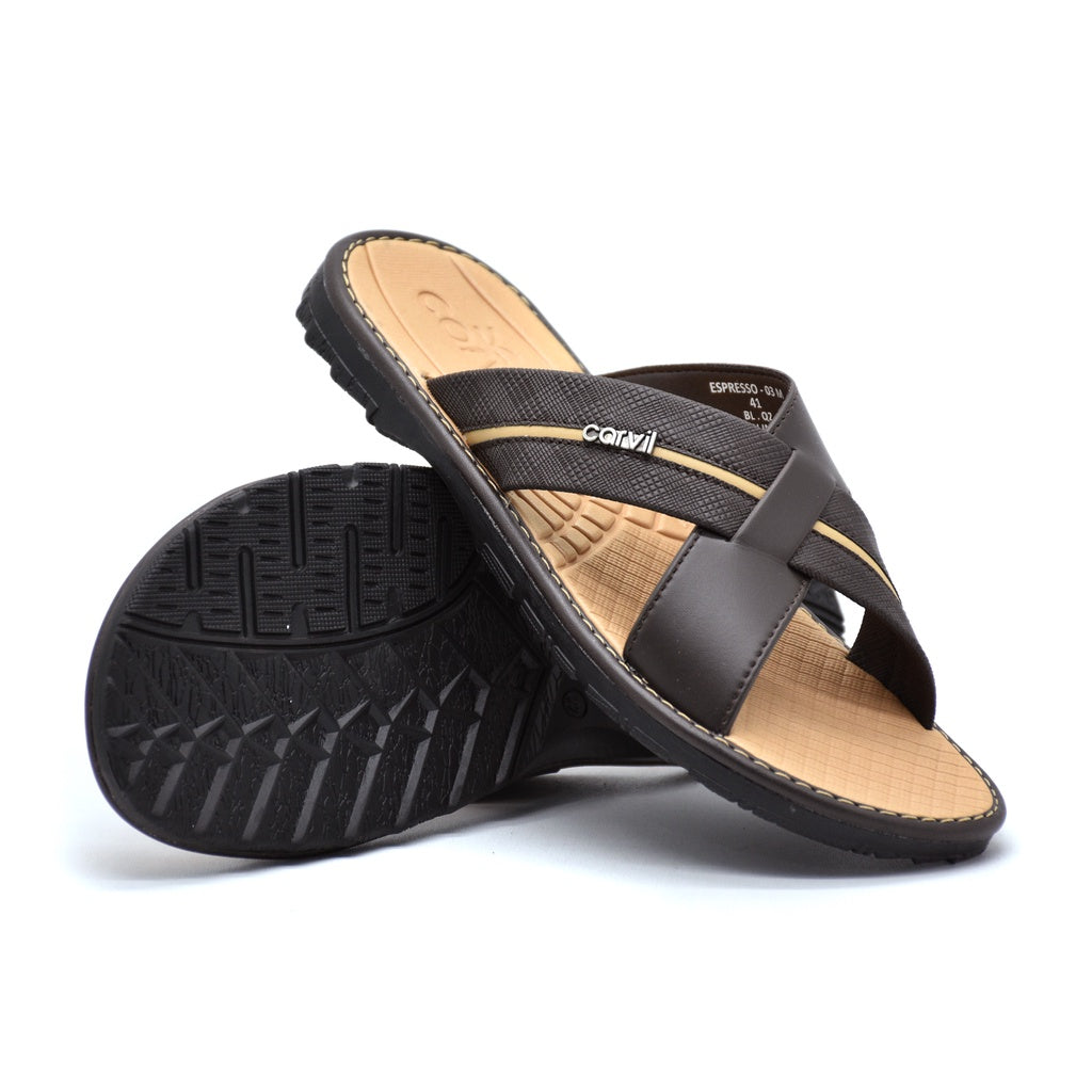 Carvil Sandal Pria ESPRESSO-03 M DARK BROWN