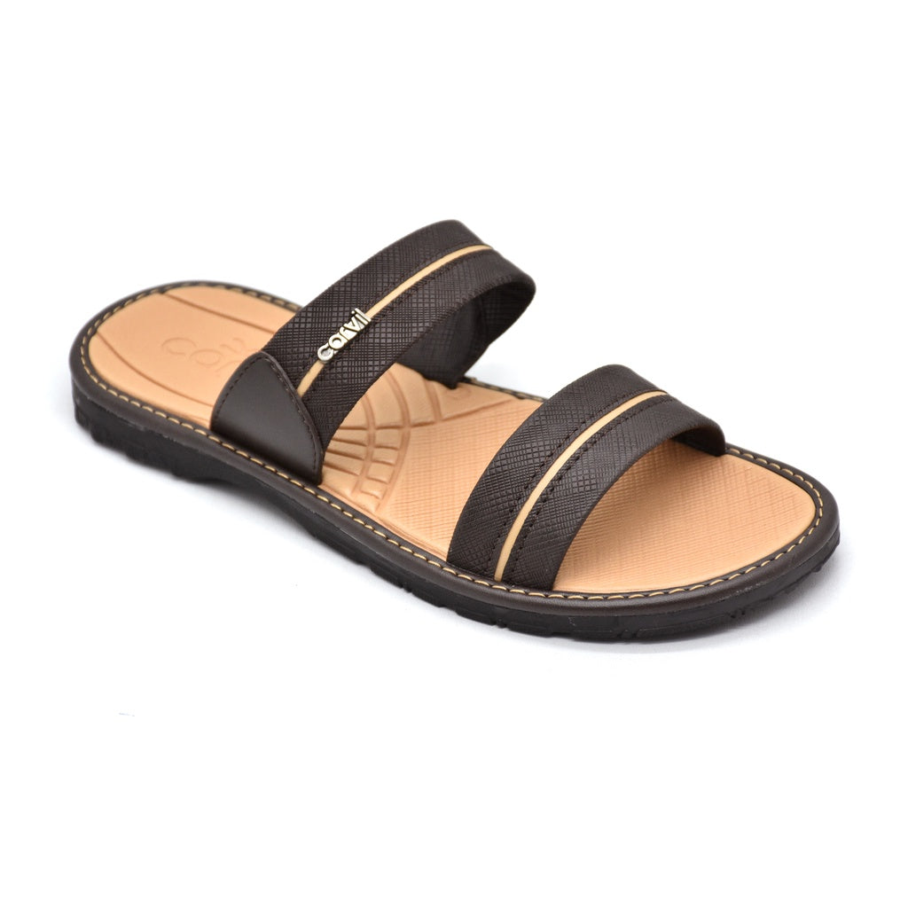 Carvil Sandal Pria ESPRESSO-02 M DARK BROWN