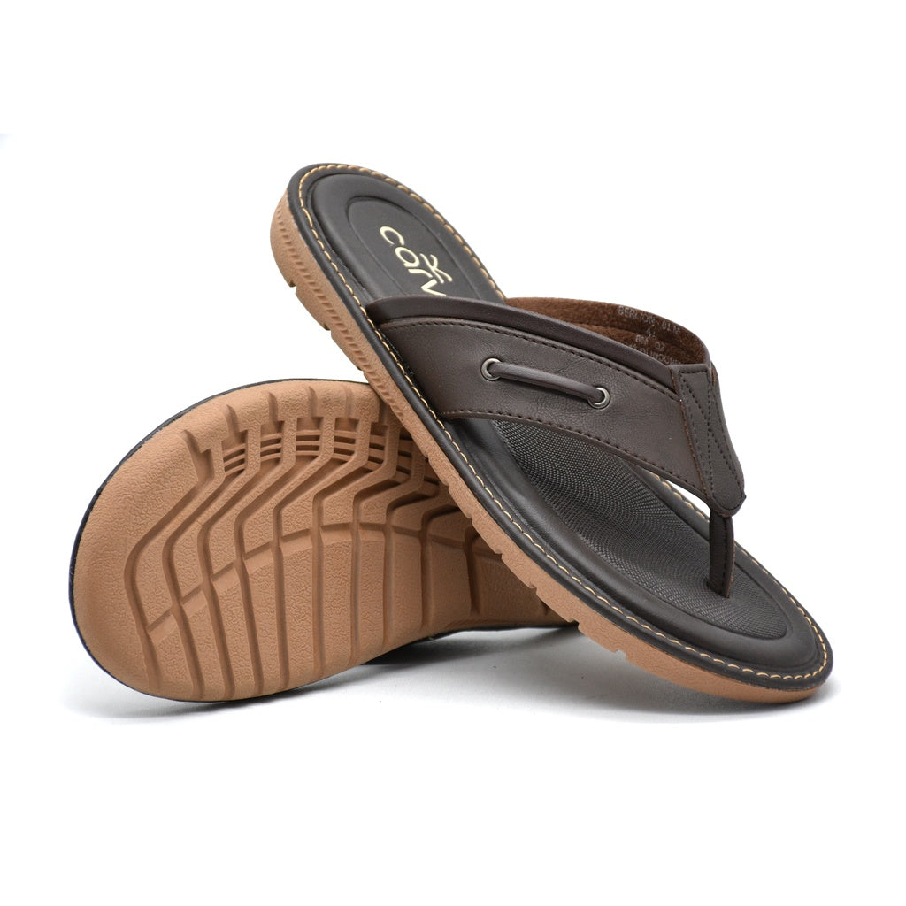 Carvil Sandal Pria BERLION-01 M DARK BROWN