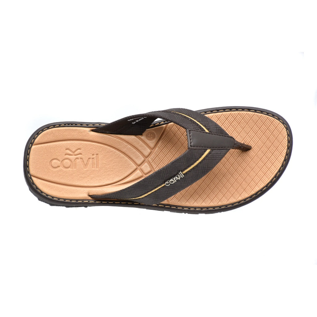 Carvil Sandal Pria ESPRESSO-01 M DARK BROWN