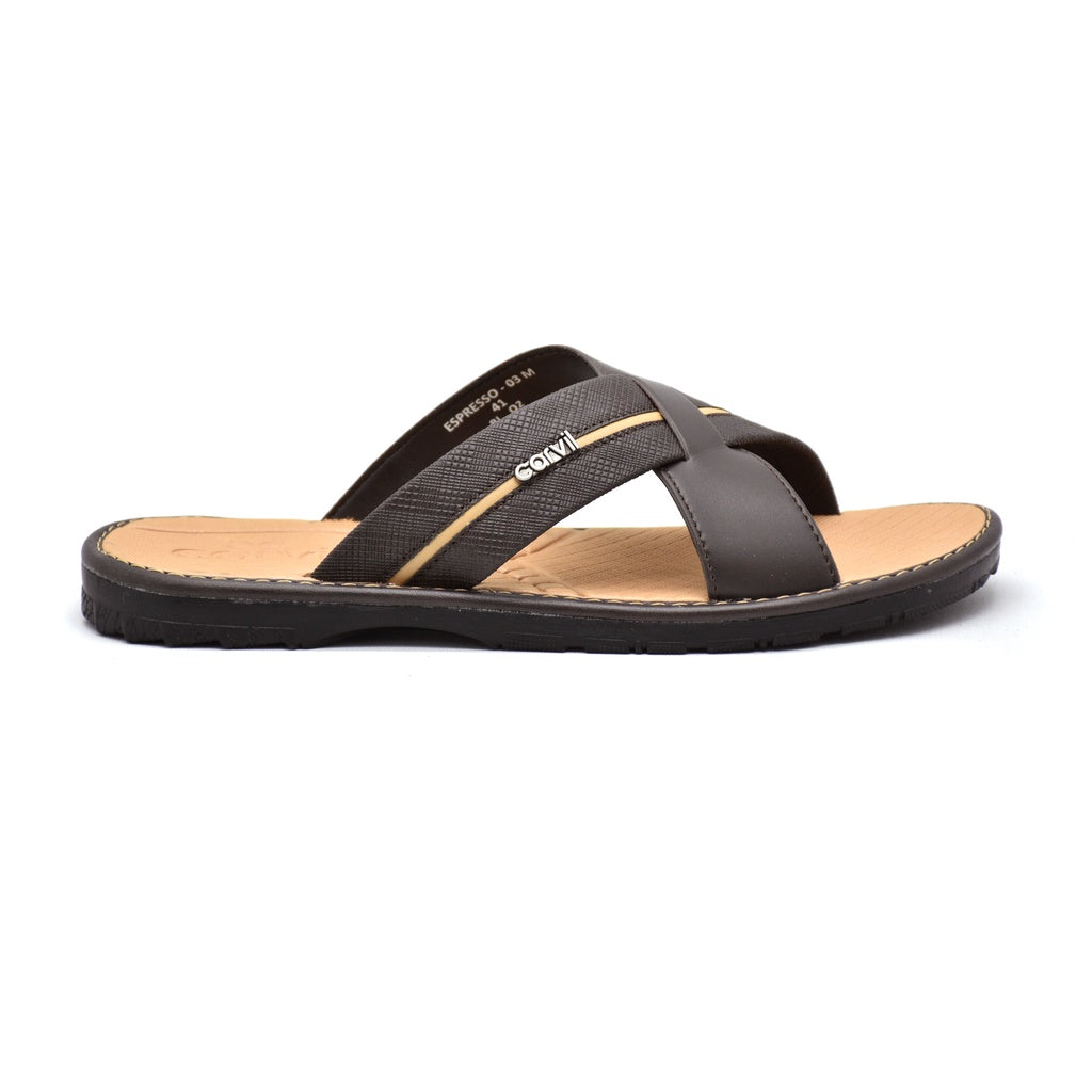 Carvil Sandal Pria ESPRESSO-03 M DARK BROWN